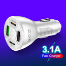 #A Escondite Secreto Portable Car Accessories Car USB Charger Quick Charge