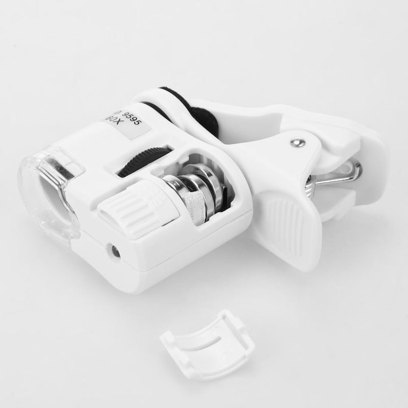 highplus Magnifier Universal 60x Cell Phone Microscope Camera Clip Lens with LED Light