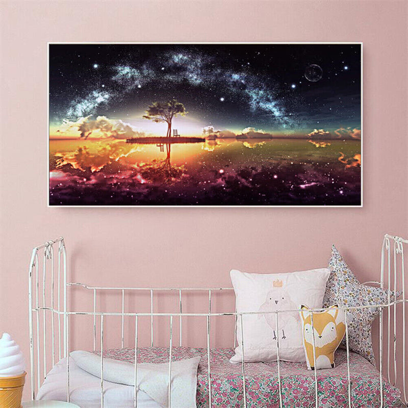 Star on the Lake 5D DIY Diamond Painting Full Round Drill Embroidery Canvas Arts