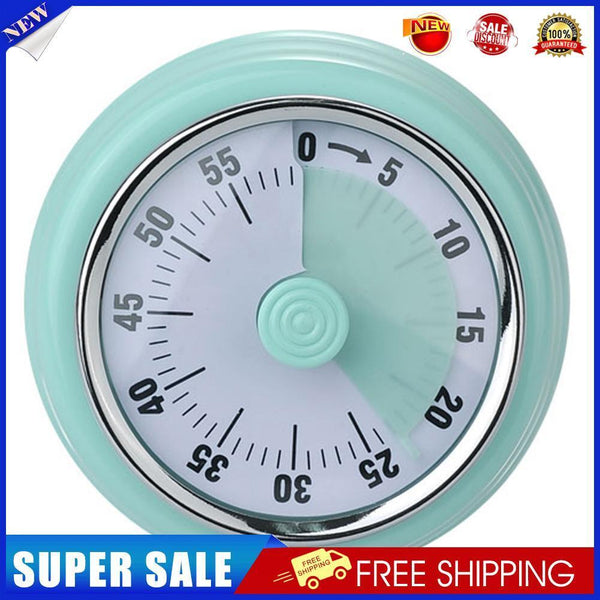 Kitchen Baking Countdown Magnetic Stainless Steel Mechanical Timer (Blue)