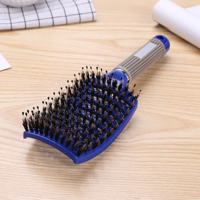 Hair Scalp Massage Comb Anti-Static Straight Curly Hair Styling Brush(Blue