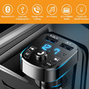 AUX 12/24V PD Charger 2USB 5.0 Car Wireless FM Transmitter Adapter Hands-Free