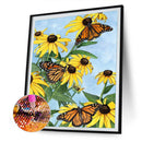 5D Diamond Painting Kit Daisy and Butterfly Full Round Drill Rhinestone DIY W
