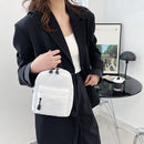 Solid Color Student School Shoulder Handbag Traveling Top-hondle Bag for Female