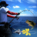 akaddy Fishing Lure False Frogs Shape Soft Bait w/Single Steel Hook (Yellow)