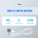 Mini Portable Fan USB Rechargeable Night Light Handheld Fan 3-Speed (Blue)