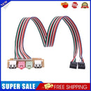 2 USB 2.0 Ports PC Computer Case Front Panel USB Audio Mic Earphone Cable