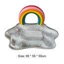 Inflatable Drinks Holder Air Mattress Rainbow Floating Beer Drink Cooler