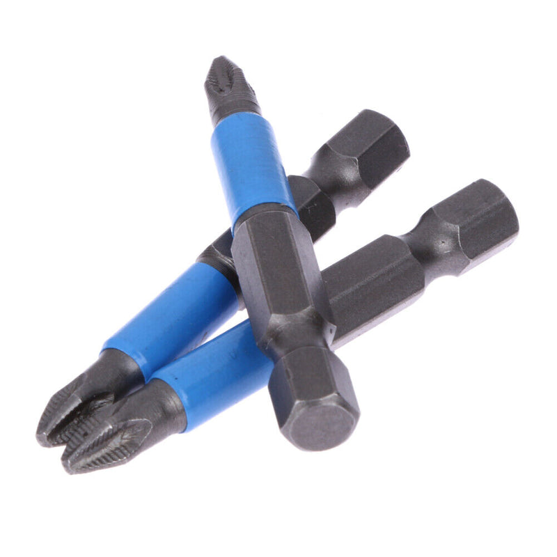 10 PC 1/4" Hex Magnetic Non Anti Slip Long Reach Electric Screwdriver PH2