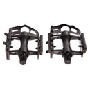 1 Pair BMX MTB Aluminium Alloy Mountain Bicycle 9/16" Pedals Flat(Black)