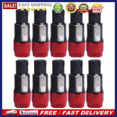10pcs NL4FC Speaker Connectors 4 Pin Male Audio Speakon Ohm Plug (10x Red)