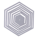 Hexagon spiral Die Cuts Metal Cutting Dies In Scrapbooking Embossing