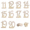 10pcs Wooden Wedding Table Number Cards Ornament Craft (Eleven to Twenty)