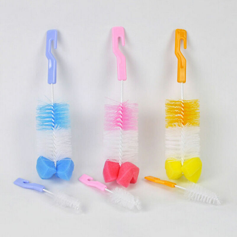 Baby milk bottle nipple teapot nozzle spout tube nylon cleaning brush clean X1F8