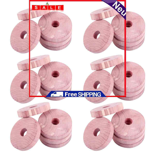 Cedar Rings - 30 Pack Cedar Blocks for Clothes Storage Closet Freshener Fresh