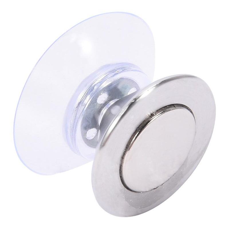 Stainless Steel Soap Magnetic Holder Rack Suction Cup Hanging Bracket (B)