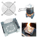 Portable Mini Outdoor Camping Foldable Stainless Steel Disc Wire Bracket Newly