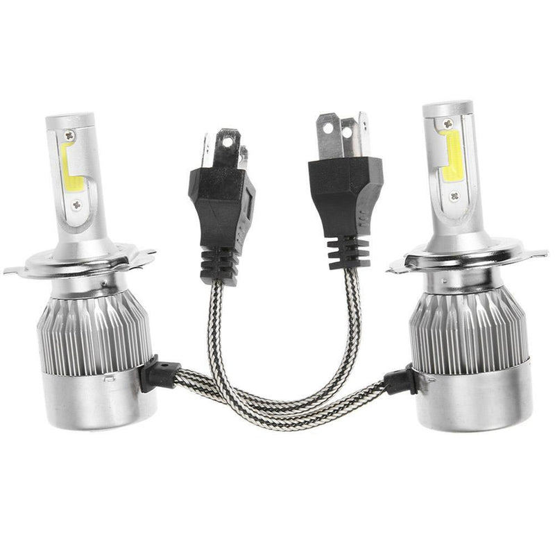 1Pair Universal 6500K 8000LM H4 LED COB Car Auto Headlight Head Lamp Bulbs Newly