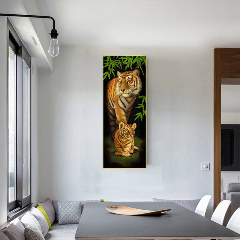 5D DIY Diamond Painting Kits Full Round Drill Animal Decor Rhinestone Art Cra