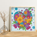 Partial Special Shape Drill Diamond Painting Heart Rhinestone Draw (UP149) Newly