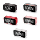 LED Mirror FM Radio MP3 Alarm Clock Digital Wireless Clocks with Speakers