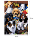 DIY 5D Diamond Embroidery Paint Colorful Dog Cross Stitch Craft Home Decor