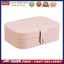 Korean Girls Earrings Plate Jewelry Box Ear Stud Ring Storage Box (Pink)