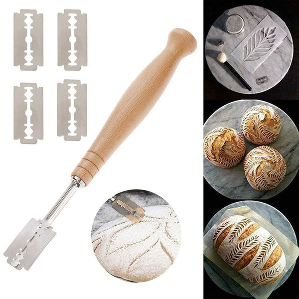 with Leather Bag Dough Scoring Tools Bread Lame Cutter French Bread Scorer