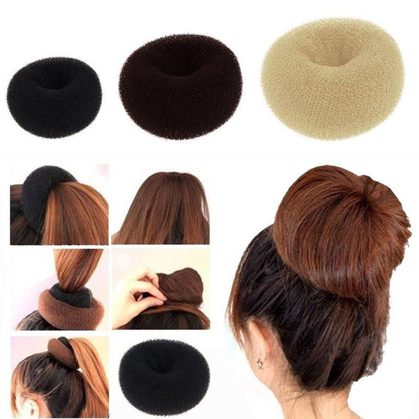 Women Girls Hair Styling  Tools Bun Maker Hair Ring Magic Donut Shaper