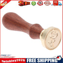 Copper Head Stamp DIY Paint Wax Envelope Sealing Seal with Wood Handle(m031