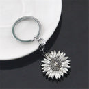 Locket Key Chain Sunflower Keychain You Are My Sunshine Car Keyring Pendant