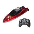 2.4GHz RC Boat High Speed LED Lights Waterproof Electric Ship Toys (Blue)