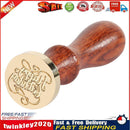 Retro Wax Seal Stamp Happy Birthday Paint Wood Seal DIY Sealing Wax (15) Newly
