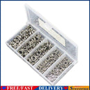 250pcs 5-Size Stainless Steel Fishing Split Rings Double Loop Connectors
