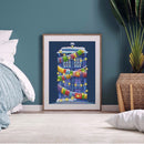 DIY Cotton Thread Christmas Shop Printed Full Cross Stitch Handmade Handicraft