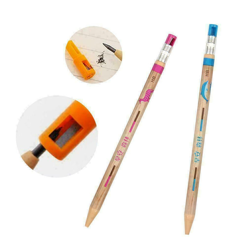 Mechanical Pencil 2.0 Mm Lead Refill Automatic Random Sharpener Writing D6V6