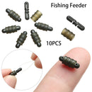 Fishing Rigs Connector Bead Terminal Bead Line Holder Trough Fishing Feeder