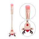Eye Shadow Santa Claus Pattern Metal Handle Makeup Brushes Christmas gift