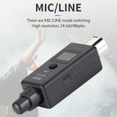 1 Pair Micphone Wireless System Rechargeable UHF DSP Transmitter Receiver 2 Mode
