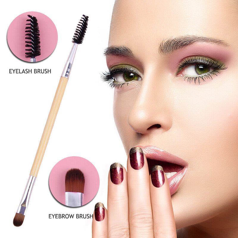 Dual Eyebrow Brushes Lightweight Portable Makeup Tools for Girls Women Make