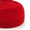 Gift Storage Engagement Jewelry Box Wedding Ring Box Red Heart Velvet Ring Box