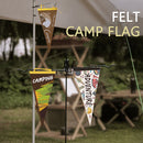 Camping Tent Bunting Pennant Outdoor Scene Layout Triangle Hanging Flag (C)