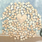 DIY 4 Sizes Crafts Accessories Wedding Decor Wooden Love Heart Table Scatter
