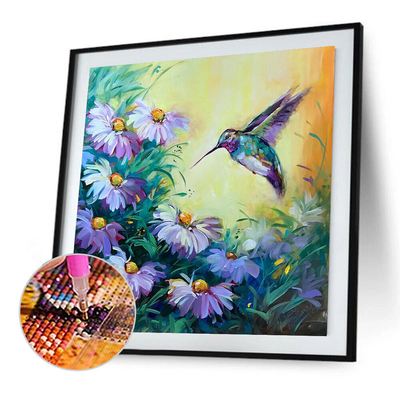5D DIY Full Drill Diamond Painting Flowers Bird Cross Stitch Kits (W1110)