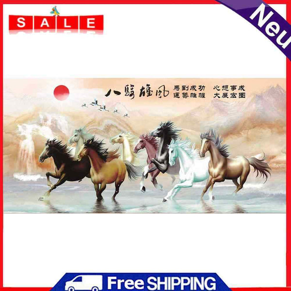 11CT Full Cross Stitch Horse to Success DIY Printed Wall Art Crafts Home Decor