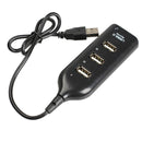 4 Port USB 2.0 High Speed Mini Hub Female Pattern for Laptop PC