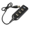 4 Port USB 2.0 High Speed Mini Hub Female Pattern for Laptop PC