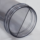600ml Dual Straw Cup Outdoor Sports Drinking Beverage Water Bottle (Black)