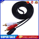 3.5mm Audio Cable Connector 2RCA Lotus One Point Two Speaker AV Cable(1.5m)