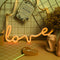 LOVE Sign LED Neon Light USB/Battery Powered Party Decor Lamp (Warm White)